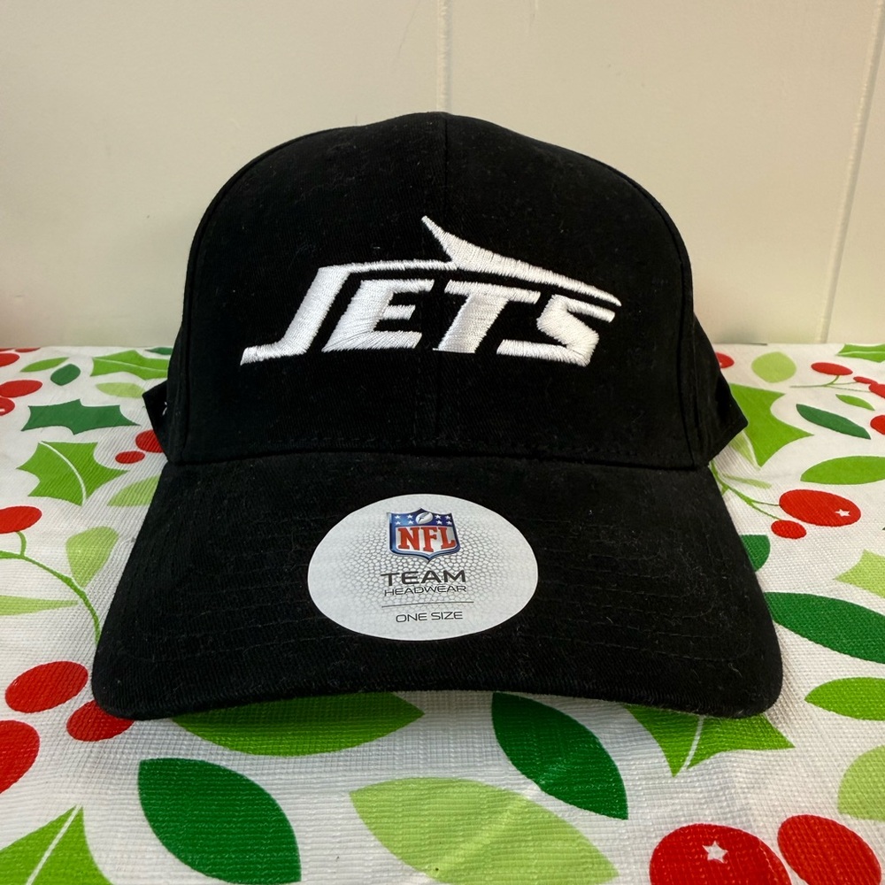 NWT Men’s New York Jets MVP Black Adjustable Black Hat